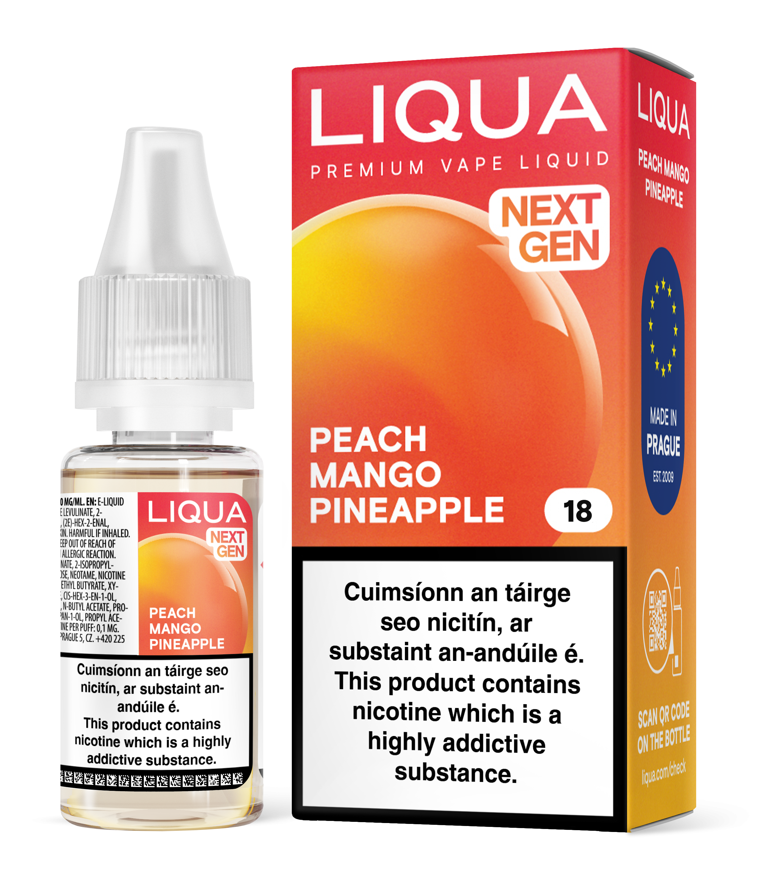 Liqua Next Gen - Peach Mango Pineapple 10ml – Vapourpal Retail