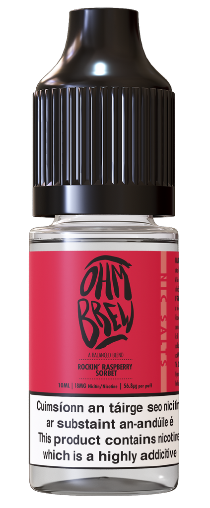 Ohm Brew Balanced Blends - Rockin' Raspberry Sorbet (Nic Salts)